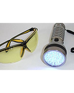 UV light source and goggles